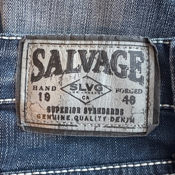 Salvage Jeans Anarchy Relaxed Straight Jeans Size 36 R - Picture 8 of 14